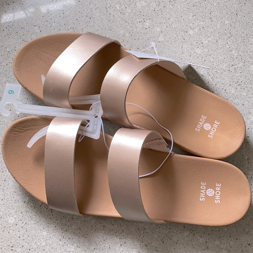 Target Rose Gold Slides sz9